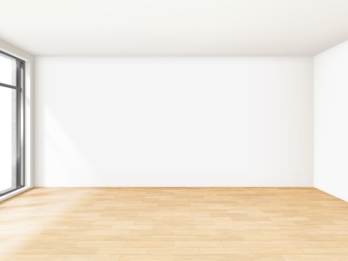 Pusty pokój → Salon przed stagingiem